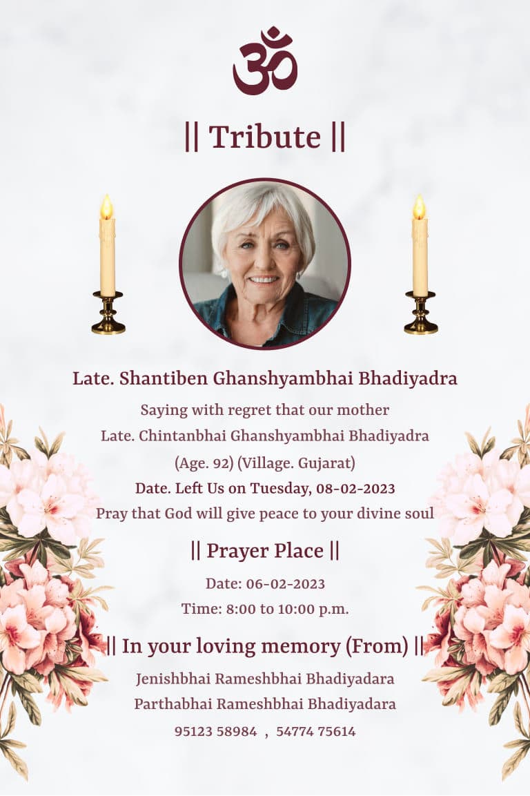 Personalized Celebration of Life