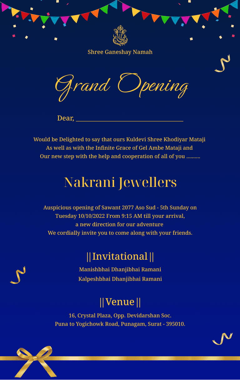 Delightful Opening