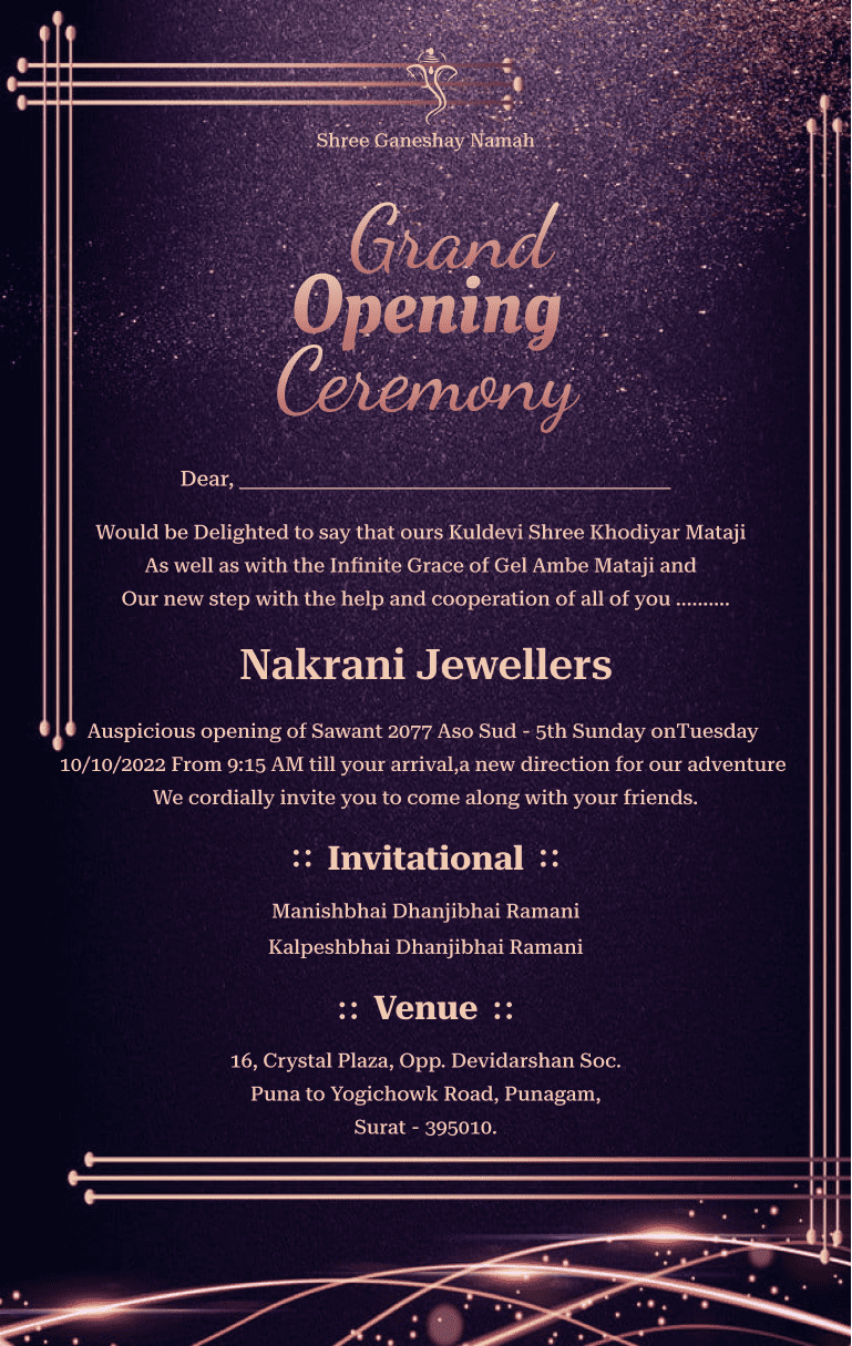 Elegant Grand Day