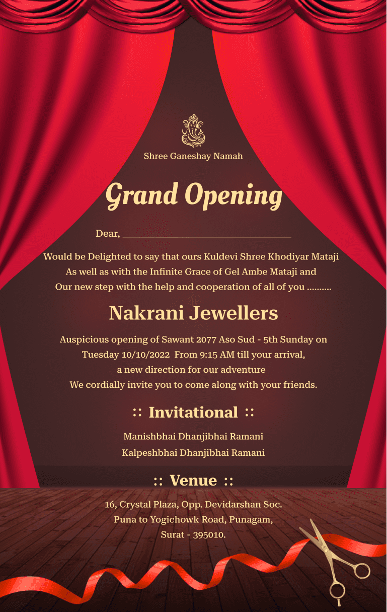 Joyful Opening